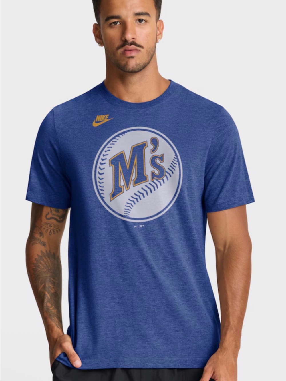 Nike Men's Royal Blue Seattle M's Graphic Short Sleeve Tee